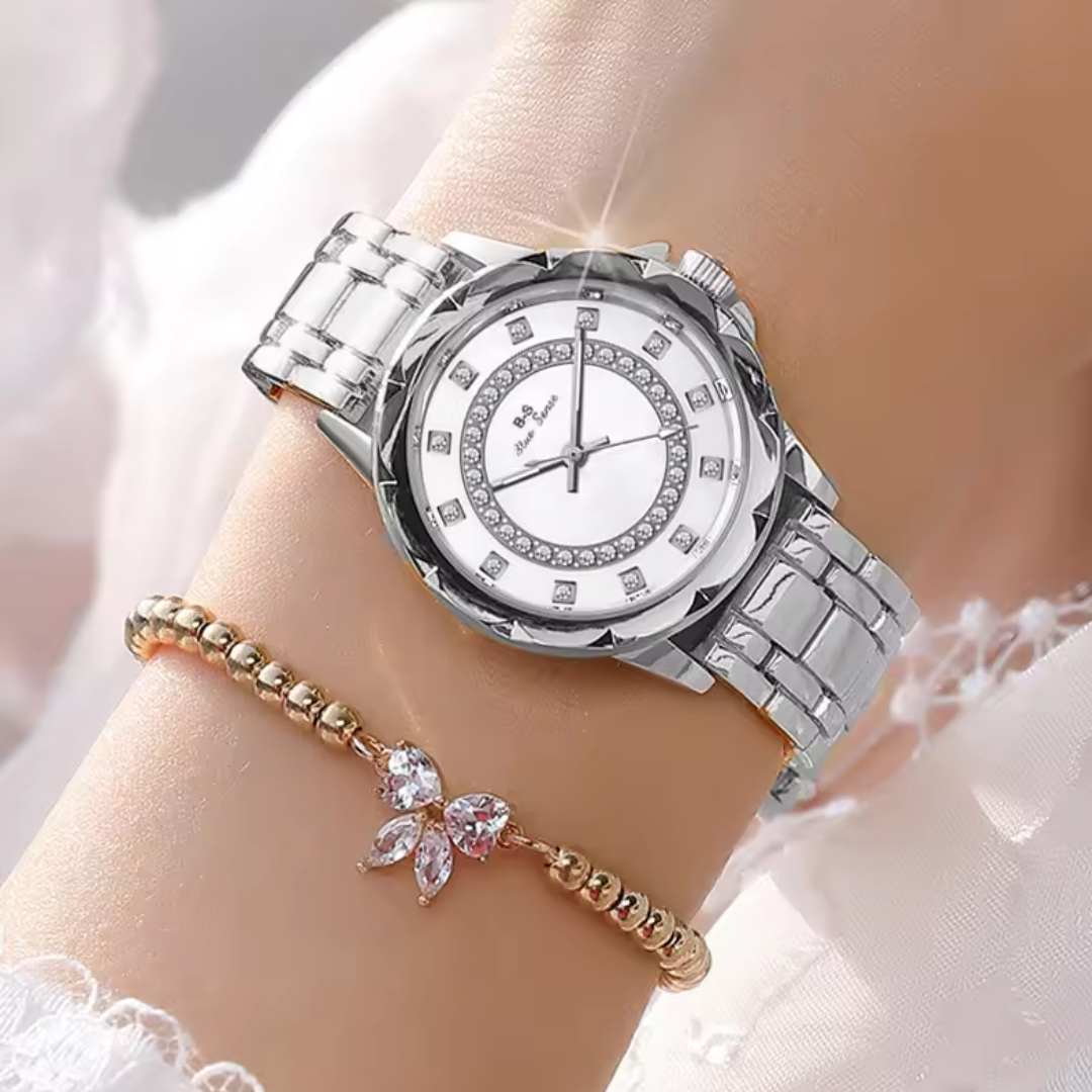 Reloj Diamante Elegante | Lujo y Brillo en tu Muñeca