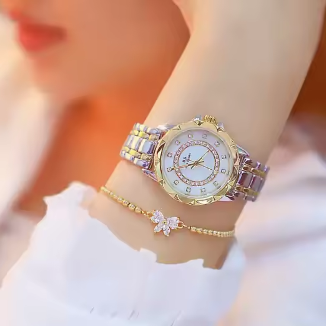 Reloj de Lujo con Cristales | Elegancia y estilo diario