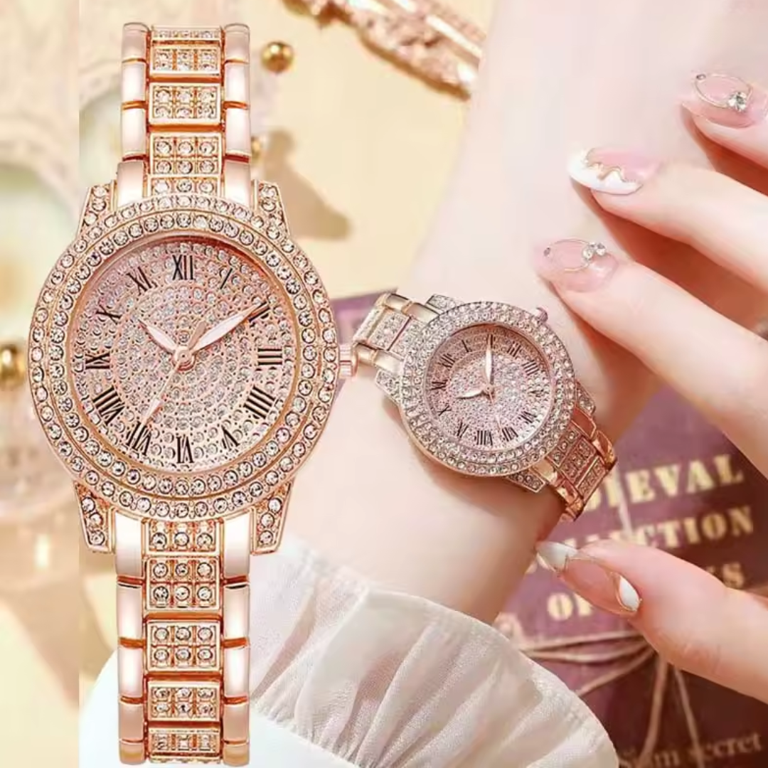 Reloj de Lujo Cristal Diamante | Brilla con cada movimiento